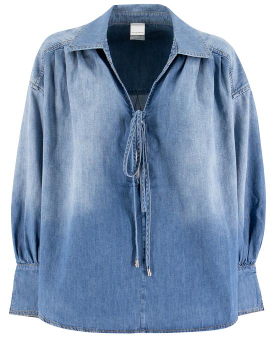 25SS 핑코 데님 셔츠 104630 A2DT PJO LAVAGGIO MEDIO CHIARO