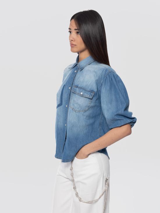 25SS 핑코 데님 셔츠 104629 A2DTpjo - PINKO