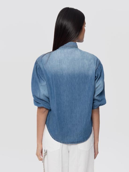 25SS 핑코 데님 셔츠 104629 A2DTpjo - PINKO