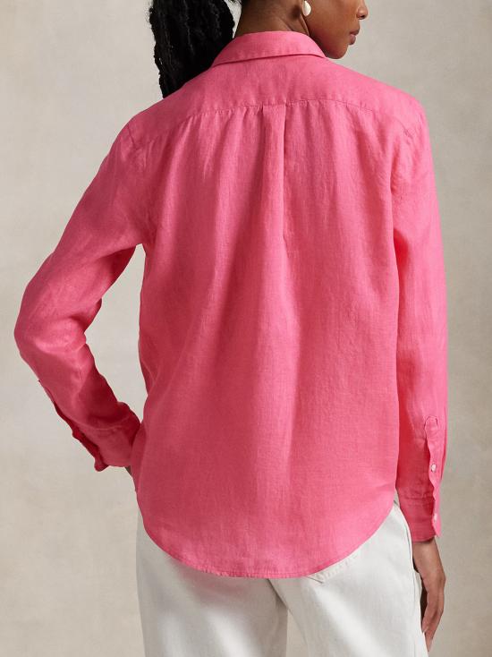 25SS 폴로 랄프로렌 포니 자수 리넨 셔츠 (211970730009) 211970730 007 FUXIA - POLO RALPH LAUREN