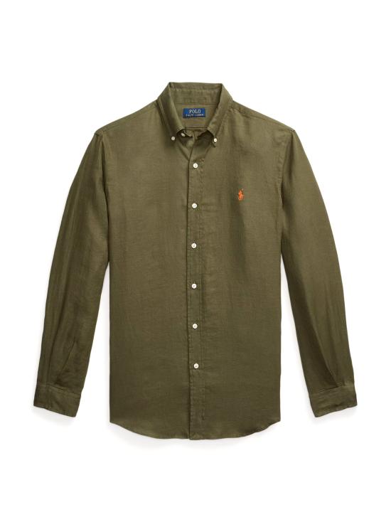 26SS 폴로 랄프로렌 긴팔 셔츠 710968915 006 DARK GREEN