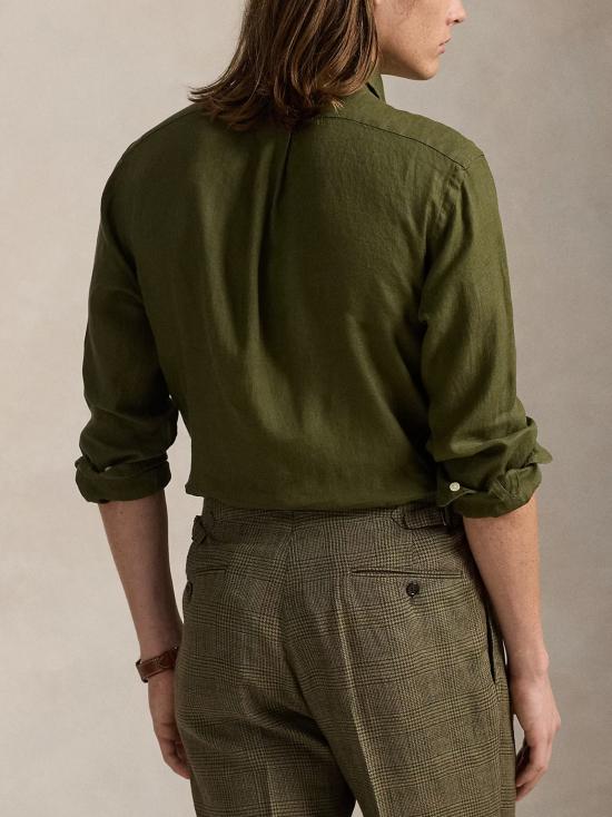 25SS 폴로 랄프로렌 긴팔 셔츠 710968915 006 DARK GREEN - POLO RALPH LAUREN