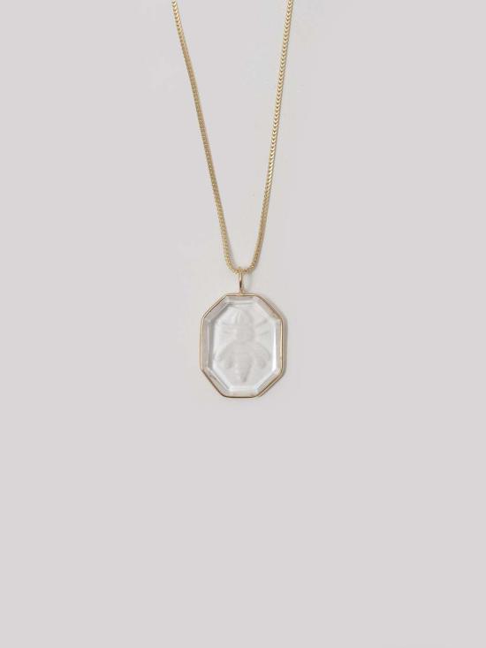  로렌 스튜어트 목걸이/팬던트 스피릿 애니멀 메달리온 비 - LOREN STEWART