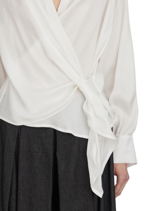 25SS 컬렉션 프리비 블라우스 LRA7032XSATIN1501 White - COLLECTION PRIVEE