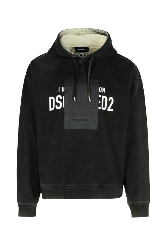  디스퀘어드2 후드 티셔츠 S74GU0860 S25599900 Black