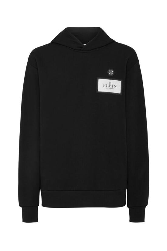 25SS 필립 플레인 후드 티셔츠 SAEC MJB3616 PTE003N0202 Black