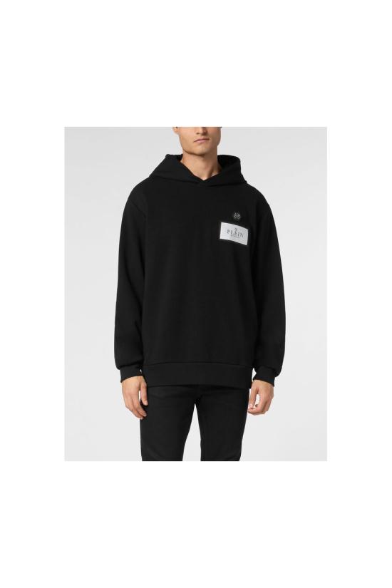25SS 필립 플레인 후드 티셔츠 SAEC MJB3616 PTE003N0202 Black - PHILIPP PLEIN