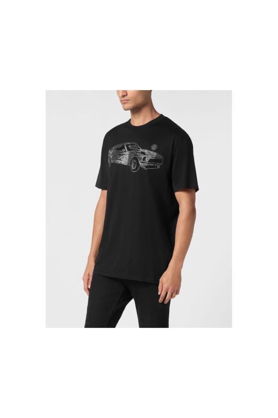  필립 플레인 반팔 티셔츠 SAEC MTK8105 PJY002N02 Black - PHILIPP PLEIN