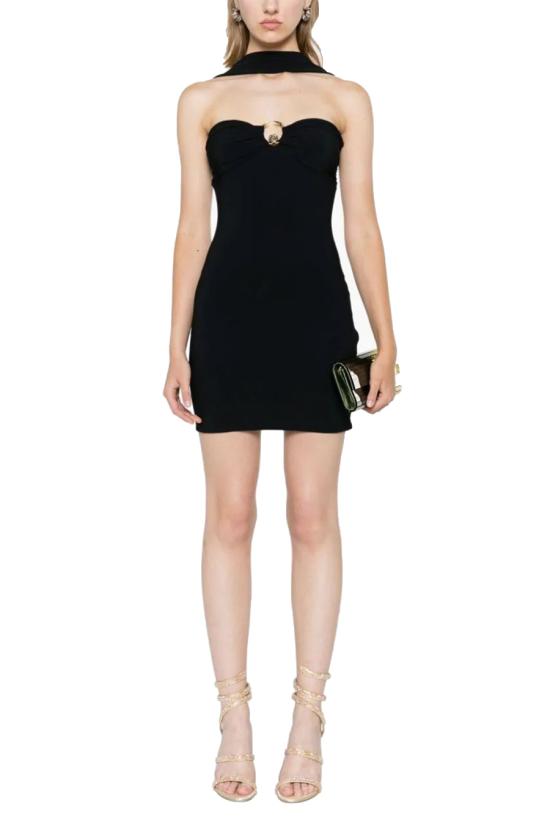  로베르토 카발리 숏 원피스 TKT10H LL00605051 Black - ROBERTO CAVALLI