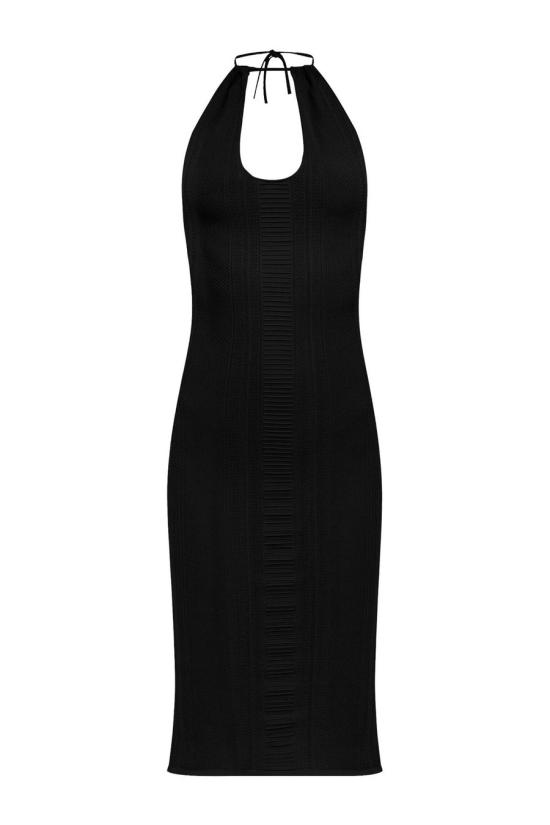 25SS 디스퀘어드2 미디 원피스 S72CV0638 D13119900 Black