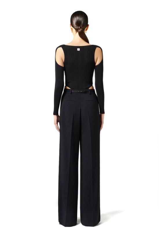 25SS 엘리자베타프랜치 스트레이트 팬츠 PA08751E2110 Black - ELISABETTA FRANCHI