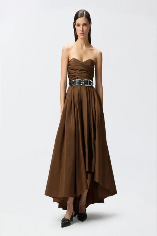 25SS 핑코 롱 원피스 104937Y3LEL71 Brown - PINKO