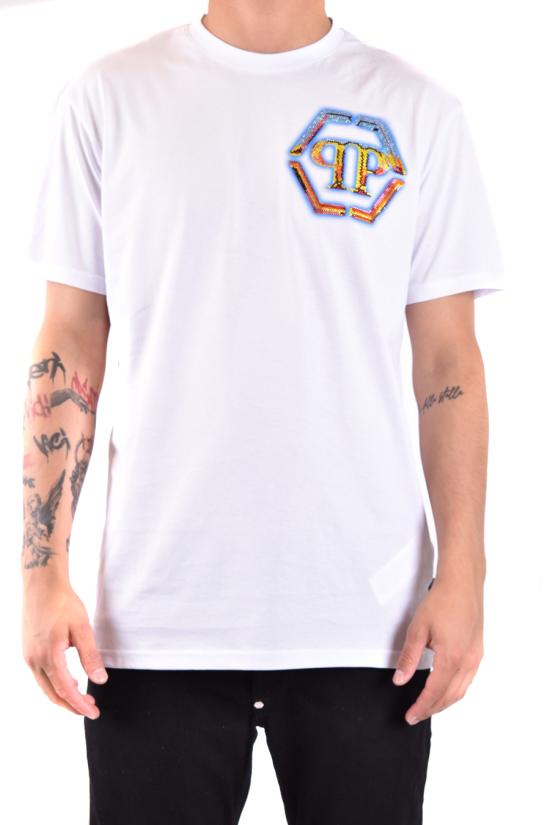  필립 플레인 반팔 티셔츠 FADC MTK7342 PJY002N01 White - PHILIPP PLEIN
