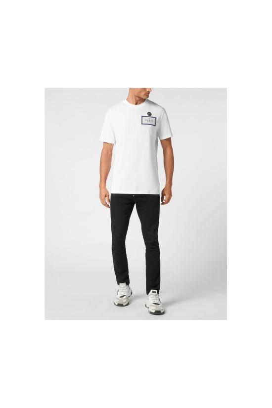  필립 플레인 반팔 티셔츠 SAEC MTK8133 PJY002N01 White - PHILIPP PLEIN