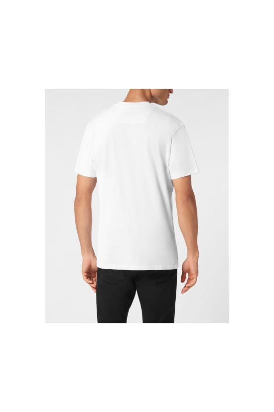  필립 플레인 반팔 티셔츠 SAEC MTK8133 PJY002N01 White - PHILIPP PLEIN