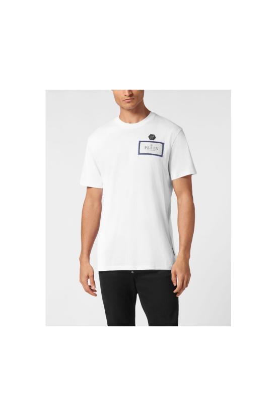 25SS 필립 플레인 반팔 티셔츠 SAEC MTK8133 PJY002N01 White - PHILIPP PLEIN