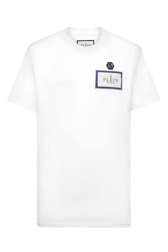  필립 플레인 반팔 티셔츠 SAEC MTK8133 PJY002N01 White