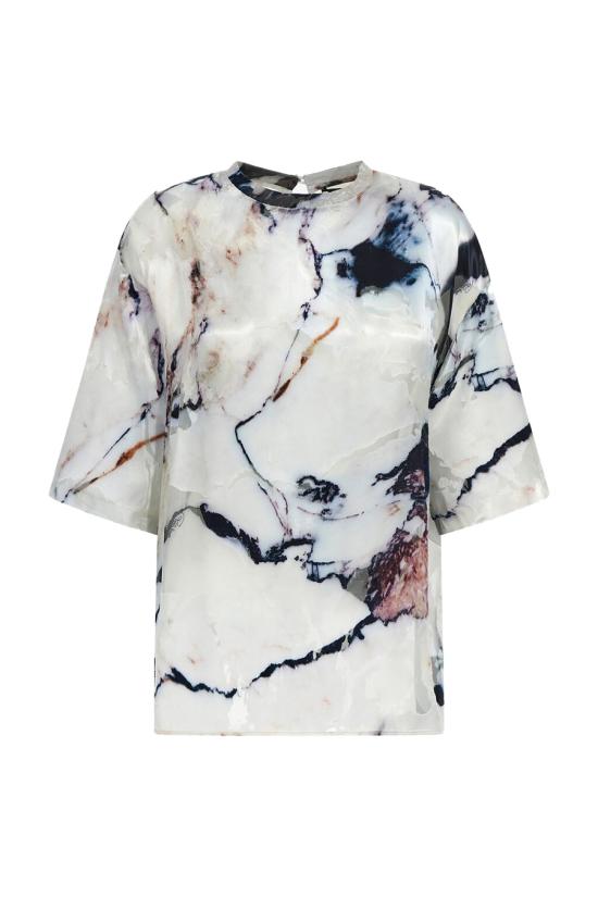  로베르토 카발리 반팔 티셔츠 TWT602 HEN18D0027 Multicolor