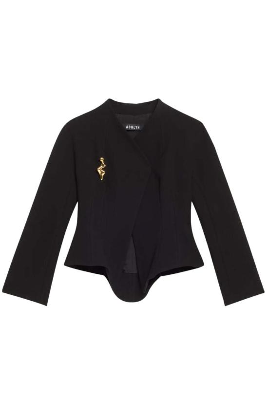  ASHLYN 자켓 애슐린 프린스 재킷 블랙