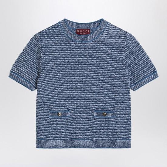 25SS 구찌 반팔 티셔츠 818647XKENS 4179 blue