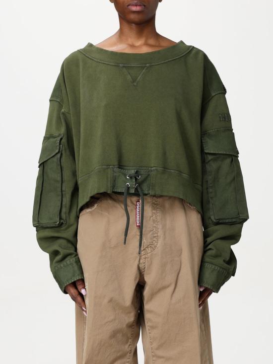 25SS 디스퀘어드2 긴팔 티셔츠 S75GU0585S25030 695W Green