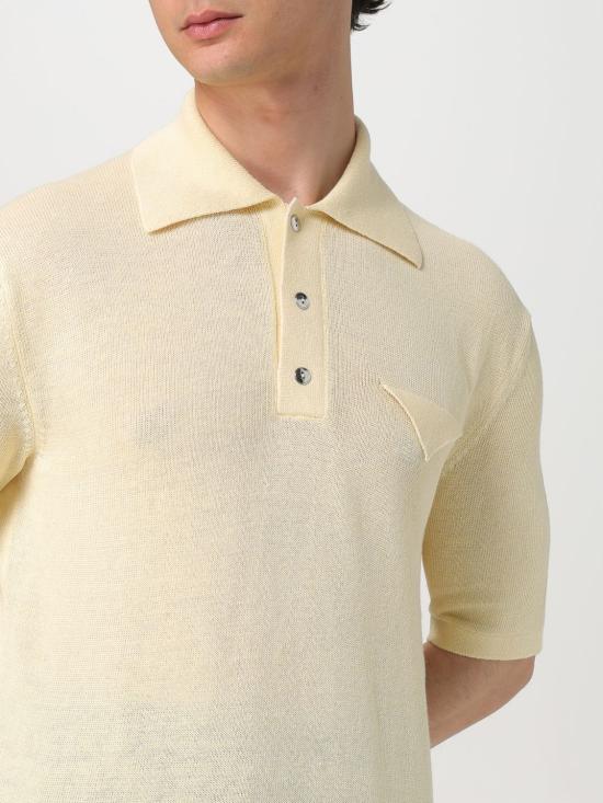 25SS 보테가베네타 폴로 티셔츠 740733V2X00 7361 Yellow - BOTTEGA VENETA