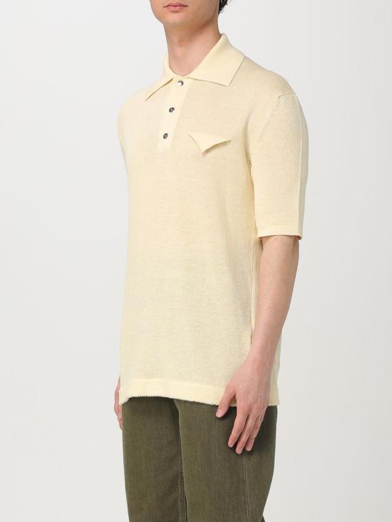 25SS 보테가베네타 폴로 티셔츠 740733V2X00 7361 Yellow - BOTTEGA VENETA