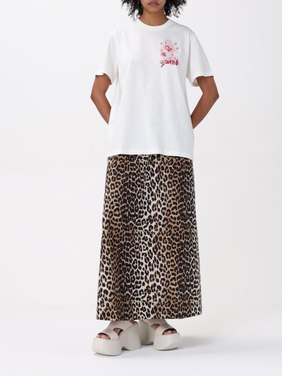 25SS 가니 롱 스커트 F9365 943 Brown - GANNI