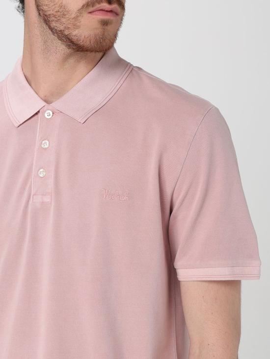 25FW 울리치 폴로 티셔츠 CFWOPO0065MRUT1483 4409 Pink - WOOLRICH