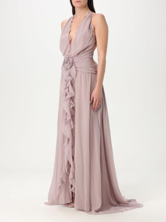 25SS 블루마린 롱 원피스 2A568A N0829 Grey - BLUMARINE