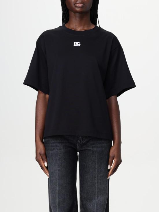 25SS 돌체앤가바나 반팔 티셔츠 F8U10ZGDCYD N0000 Black