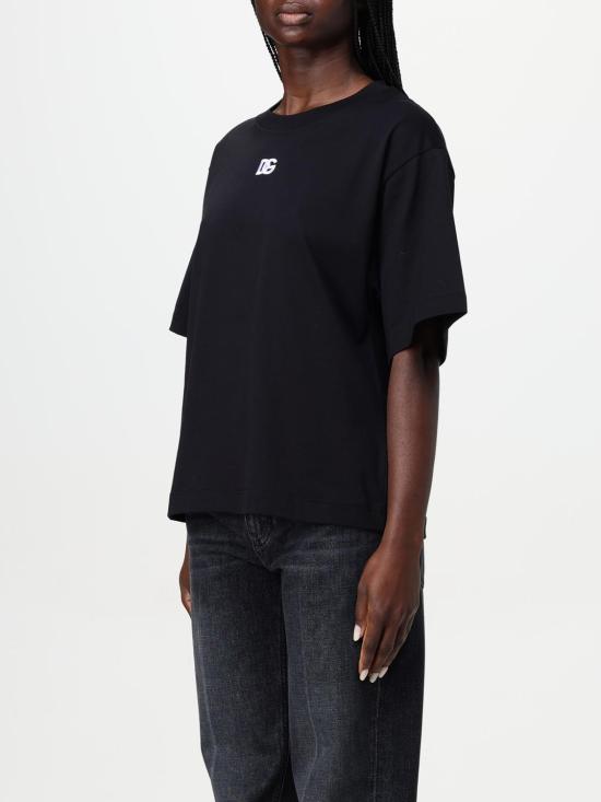 25SS 돌체앤가바나 반팔 티셔츠 F8U10ZGDCYD N0000 Black - DOLCE & GABBANA