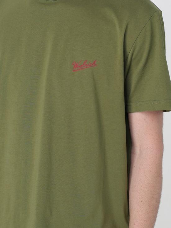 25FW 울리치 반팔 티셔츠 CFWOTE0144MRUT2926 6641 Green - WOOLRICH