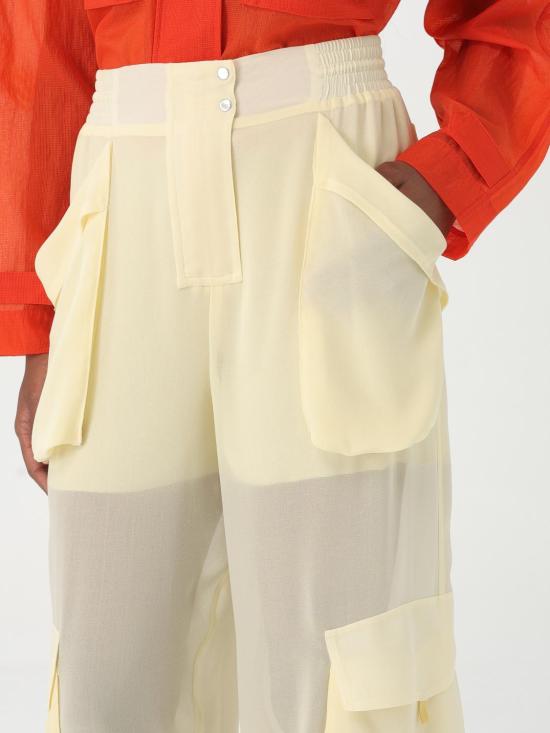 25FW 핑코 스트레이트 팬츠 104751A21F D22 Beige - PINKO