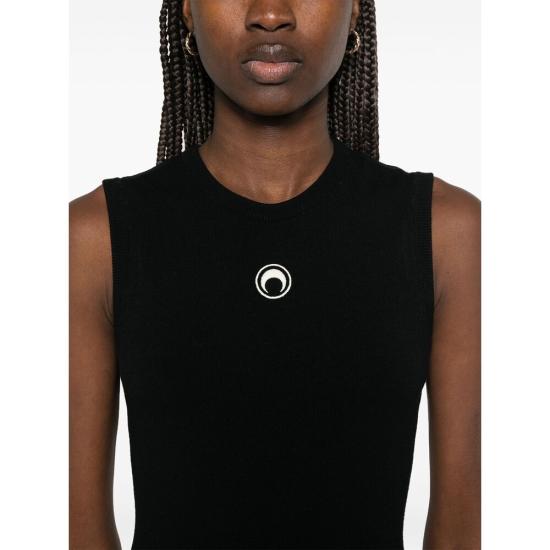 25SS 마린세르 숏 원피스 WDR328ACKNI0511BK99 BLACK DOM - MARINE SERRE