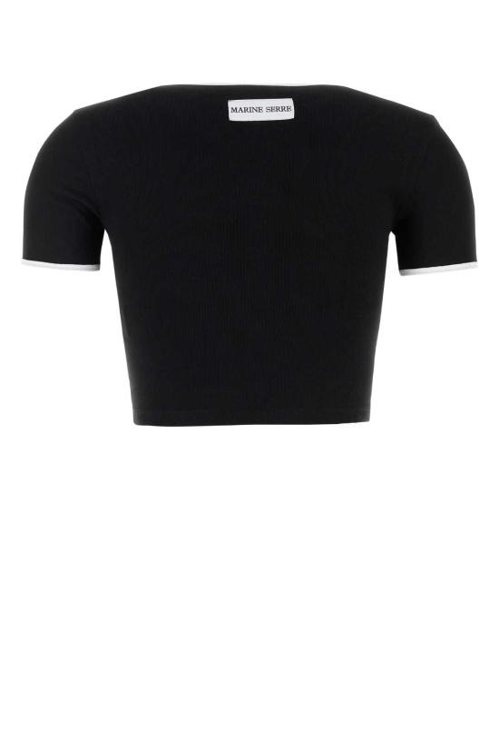 25SS 마린세르 반팔 티셔츠 WTO087ACJER0008 BK99 BLACK DOM - MARINE SERRE