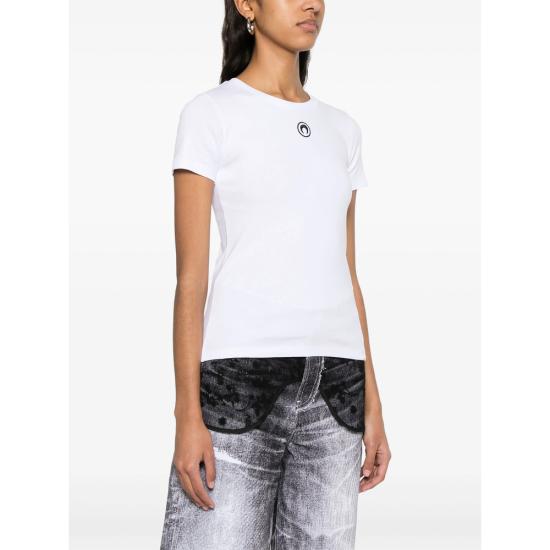 25SS 마린세르 반팔 티셔츠 WTT012ACJER0008WH10 WHITE DOM - MARINE SERRE