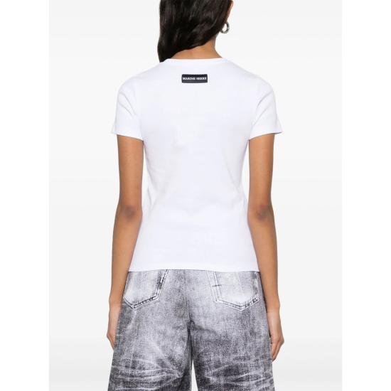 25SS 마린세르 반팔 티셔츠 WTT012ACJER0008WH10 WHITE DOM - MARINE SERRE