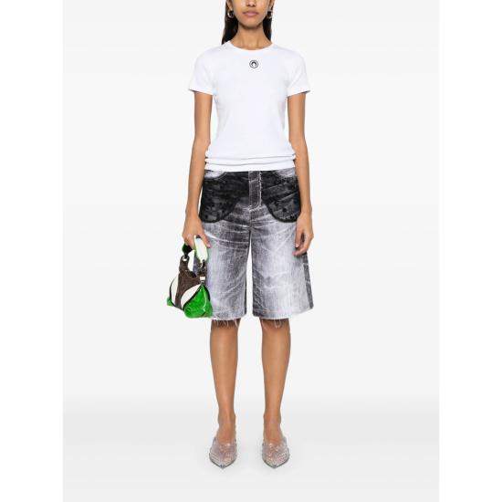 25SS 마린세르 반팔 티셔츠 WTT012ACJER0008WH10 WHITE DOM - MARINE SERRE