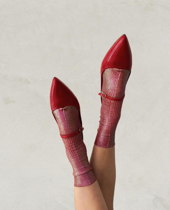  마리아 라 로사 양말 실크  보르도