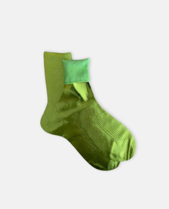  마리아 라 로사 양말 실크  라임 - MARIA LA ROSA