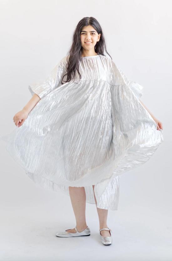  Nettle Studios 라운지 웨어 네틀 스튜디오 머쉬룸 드레스 실버 메탈릭 - OTHER BRANDS