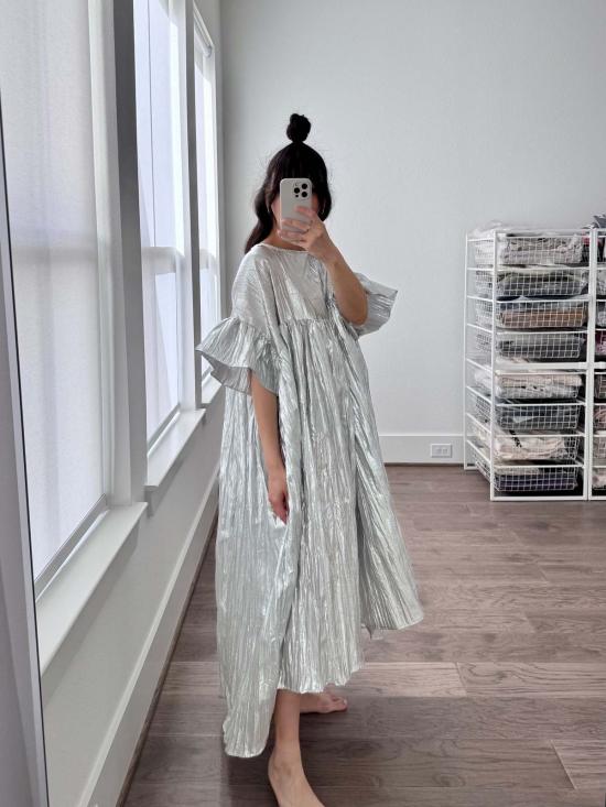  Nettle Studios 라운지 웨어 네틀 스튜디오 머쉬룸 드레스 실버 메탈릭 - OTHER BRANDS