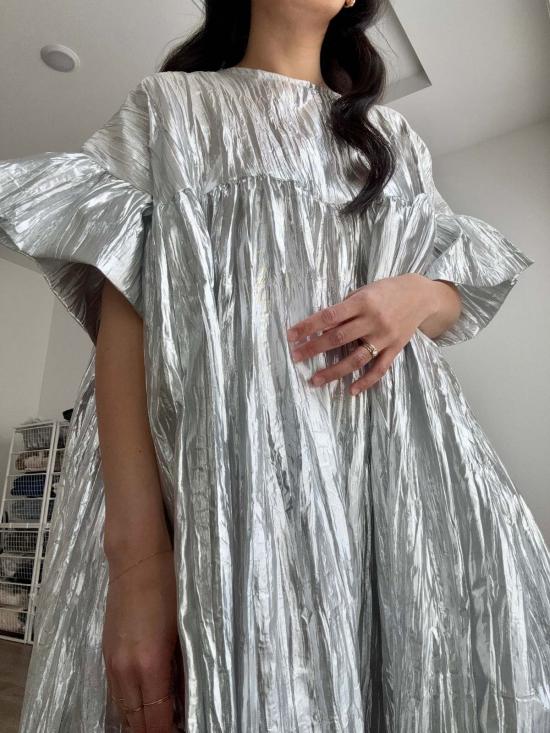  Nettle Studios 라운지 웨어 네틀 스튜디오 머쉬룸 드레스 실버 메탈릭 - OTHER BRANDS