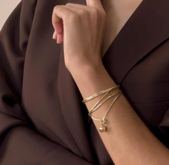  제니 버드 목걸이/팬던트 콘스턴스 랩 네크리스 골드 - JENNY BIRD