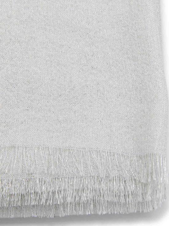  브루넬로 쿠치넬리 메탈릭 프린지 머플러/스카프 MSCDAR097C159 Silver - BRUNELLO CUCINELLI