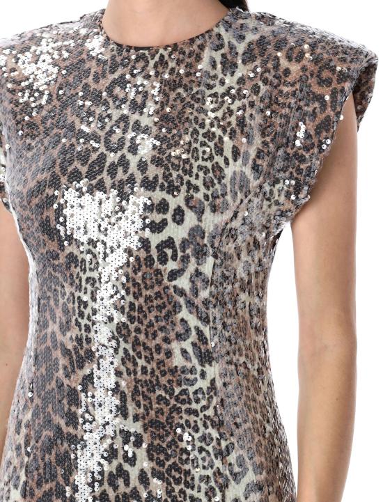 25SS 가니 롱 원피스 T41813695 943 LEOPARD - GANNI