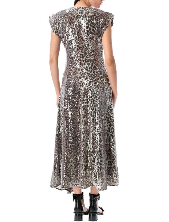 25SS 가니 롱 원피스 T41813695 943 LEOPARD - GANNI