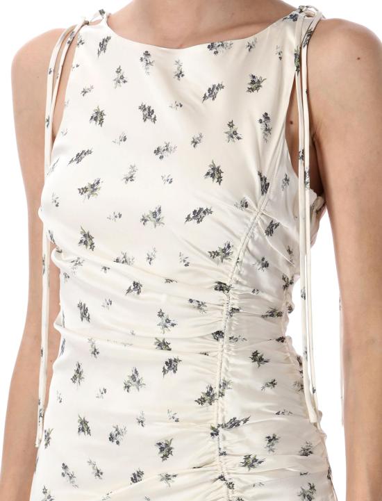 25SS 가니 롱 원피스 W02626757 135 EGRET FLOWER - GANNI