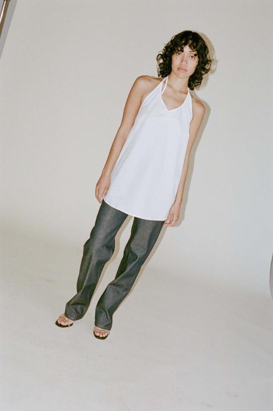  Olga Basha 데님 팬츠 올가 바샤 로렌스 미드 라이즈 진 - OTHER BRANDS